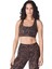 Super Soft Reversible Kadın Kahverengi Yoga Bra 5