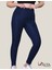 Toparlayıcı Yüksek Bel Kadın Günlük Spor Parlak Tayt ( Lacivert, Xl ) 1