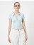 Yeni Sezon Fermuarlı Polo Tişört Kısa Kollu Slim Fit 3
