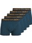 Erkek Düz Renk 5'li Boxer Paketi - Blue 1