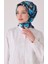 Tivil Saf Ipek Eşarp 4049-81 Lacivert Karışık Desen 1