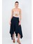 Moda Tutkusu Asimetrik Uzun Etek 4
