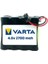 4.8V 2700MAH Siyah Soketli Ni-Mh Oyuncak Araba Pili 1