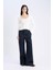 Yeni Sezon Slim Fit Dar Kesim Basic Düz Fitilli Kaşkorse Uzun Kollu Beyaz Tişört 2