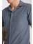 %100 Pamuk Erkek Keten Kombin – Slim Fit Gömlek ve Şort Takım | 2