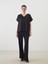 Yeni Sezon V Yaka Oversize Kadin Tisort - S5KT62Z8 4