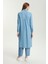 Gizli Düğme Detaylı Pullu Uzun Denim Tunik 5