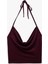Yeni Sezon Slim Fit Boyundan Bağlamalı Crop Degaje Yaka Bluz 3