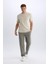 Yeni Sezon %100 Pamuk Regular Fit Normal Kesim Yazlık Jogger Pantolon 3