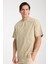 Erkek Pamuk Bisiklet Yaka Oversize T-Shirt - Yazlık Rahat ve Trendy Tarz 4