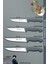 Sürmene Silver Serisi Gri Sap Mutfak Bıçak Seti Et Ekmek Sebze Meyve Kesme Bıçağı 4 Lü Set (SRM-013) 2