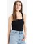 Yeni Sezon Slim Fit Dar Kesim Basic Düz Yuvarlak Yaka Fitilli Kaşkorse Atlet 4