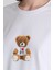 Beyaz Ayı Baskılı Oversize Tişört 6402 4