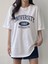 Kadın Tişört Baskılı Uzun T-Shirt Pamuklu Oversize Tişört Unıversity-Kadın 4