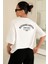 Kadın Oversize T-Shirt Pamuklu Baskılı Tişört Kind-Oversize 1