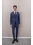Erkek Likralı Slim Fit Sivri Yaka Yelekli Takım Elbise 1