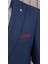 Erkek Likralı Slim Fit Sivri Yaka Yelekli Takım Elbise 3