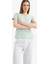 Yeni Sezon Regular Fit Pijama Takımı Kısa Kollu Üst Desenli Uzun Altı-Fall In Love 3