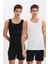 Yeni Sezon Slim Fit Dar Kesim Ribana 2'li Atlet 1