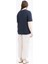 Indigo-Kısa Kollu Nakış Detaylı T-Shirt 3