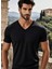 2li Beyaz Renk Erkek V Yaka T-Shirt Günlük Spor Tişört 2