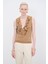 Volanlı Triko Bluz Camel 11545169000 1