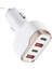 96W Hızlı Şarjlı Araç Içi Şarj Aleti 2 Usb+ 2 Type C PD 30W+QC 3.0 - Siyah 1