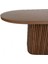 Luna Oval Ceviz Ahşap Bohem Masa 80X150 3