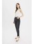 Yeni Sezon Lina Comfort Mom Normal Bel Düz Paça Jean Kar Yıkamalı Pantolon 2
