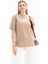 Vizon-Kısa Kollu Nakış Detaylı T-Shirt 1