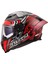 Dragon Karbon Enthum Kırmızı Kask 3