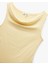 Yeni Sezon Slim Fit Degaje Yaka Asimetrik Kolsuz Viskon Bluz 5