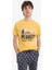 Yeni Sezon Snoopy Regular Fit Pijama Takımı Kısa Kollu Üst Beli Bağcıklı Uzun Alt 4