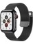 Apple Watch 10 42MM 6 7 8 9 10 Se Uyumlu 38 40 41MM Milano Metal Hasır Mıknatıslı Kordon Paslanmaz Çelik 4
