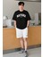 Erkek Tişört Baskılı Oversize T-Shirt Pamuklu Tişört Nature-Oversize 3