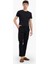 Yeni Sezon Regular Fit Basic Düz Cepli Pijama Altı 2