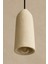 Doğal Doku Beton Sarkıt Avize, Açık Taş Rengi, El Yapımı Minimal Tavan Aydınlatması, 40X15 cm 4