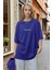 Kadın Saks Mavisi Spectacular Oversize Salas T-Shirt 1