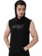 Icon Kapüşonlu Kolsuz T-Shirt Siyah 1