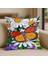 Kelebek Desenli Çiçekli Kırlent Kılıfı – 43X43 Cm, Çift Taraflı, Fermuarlı, Yıkanabilir 1