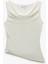 Yeni Sezon Slim Fit Degaje Yaka Asimetrik Kolsuz Viskon Bluz 3