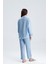 Kadın Oversize Alt Üst Takım – Gömlek ve Lastikli Pantolon Ikili Set 2