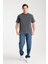 Erkek Pamuk Bisiklet Yaka Oversize T-Shirt - Yazlık Rahat ve Trendy Tarz 4