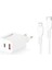Type-C ve USB Girişli + Type-C Lightning Şarj Kablolu Set CTA-350TI 1