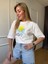 Ekru Les Palms Baskılı Tshirt 3