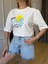 Ekru Les Palms Baskılı Tshirt 4