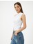 Yeni Sezon Tek Omuz Kolsuz Tişört Slim Fit Pamuklu 1