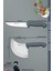 Sürmene Silver Serisi Gri Sap Mutfak Bıçak Hilal Börek Bıçağı Pizza Pide Bıçağı 2 Li Set ( Srm-05 ) 2