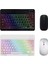 PG-8033 Rgb Aydınlatmalı Mini Kablosuz Türkçe Q Klavye Mouse Set 1