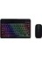 PG-8033 Rgb Aydınlatmalı Mini Kablosuz Türkçe Q Klavye Mouse Set 2